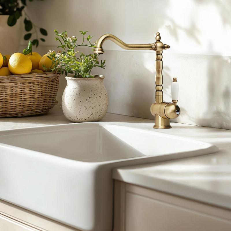 Franke Particolare Old England rubinetto da cucina classico in bronzo 115.0028.205