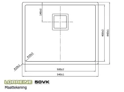 Lorreine Exclusive lavello in acciaio inossidabile 50cm montaggio a filo sotto e sopra il piano 1150178274