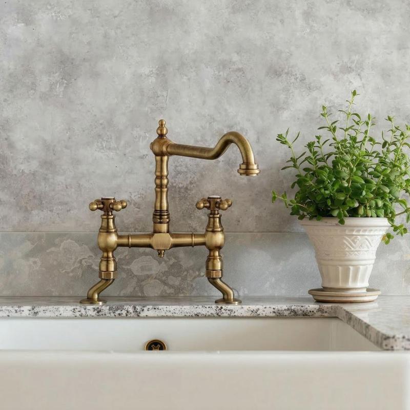 Nostalgico Miscelatore da cucina V1900 Bronzo