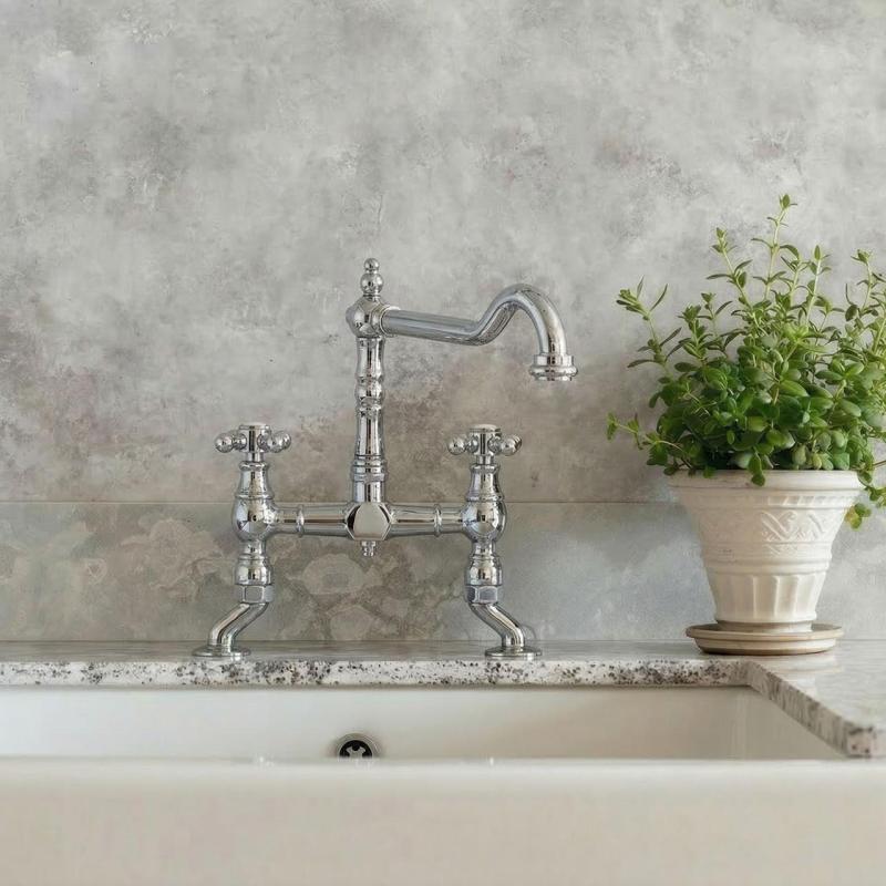 Miscelatore da cucina Nostalgico in acciaio inossidabile V1979RVSST