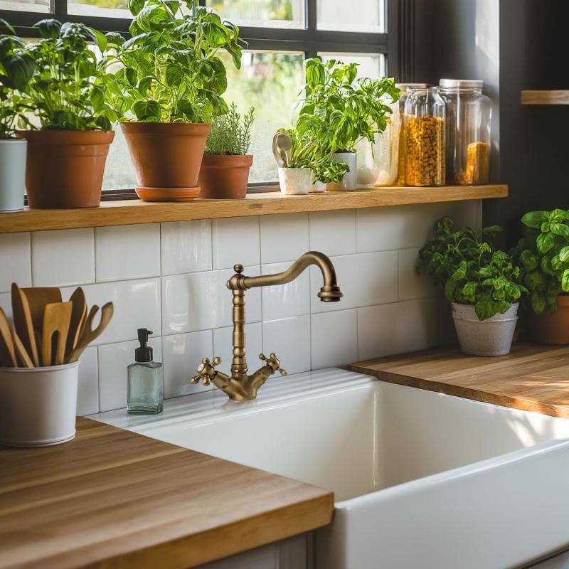 PB Rubinetto da cucina nostalgico  V1910 Bronzo