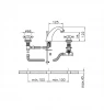 Huber Victorian 3 gats Thermostatische Wastafelmengkraan RVS VTT710102A