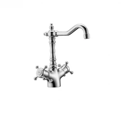 Huber Victorian Miscelatore termostatico per lavabo Cromo-Oro VTT520107G