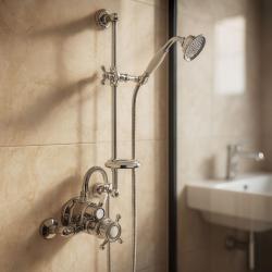 Huber Victorian Miscelatore termostatico per doccia con asta scorrevole Cromo 190R.VT01H.CR