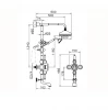 Huber Victorian Thermostatische Bad/Doucheset RVS 592.VN21H.AC