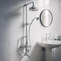 Huber Victorian Set doccia/vasca termostatico 30cm in acciaio inossidabile 592.VN31H.AC