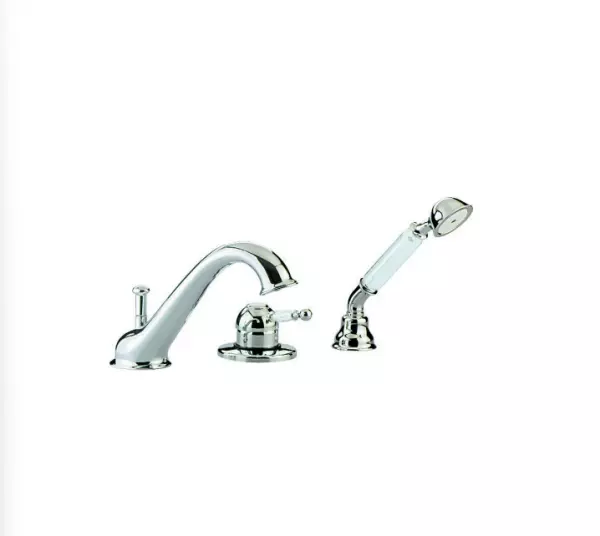 Cisal Arcana Imperatrice, rubinetto per vasca da bagno a 3 fori con doccetta, bronzo EM00126027.