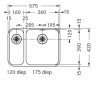 Franke Largo spoelbak onderbouw LAX 160 BR 1220257094