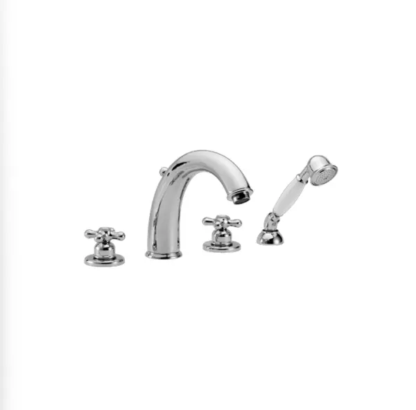 Huber Croisette 4-fori Miscelatore da Bagno Cromato/Oro CS0002607G