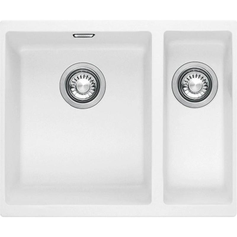 Franke Sirius 2 S2D 160 un mezzo 1,5 lavabo in plastica bianco 53,5x41cm sottotop 125.0252.219