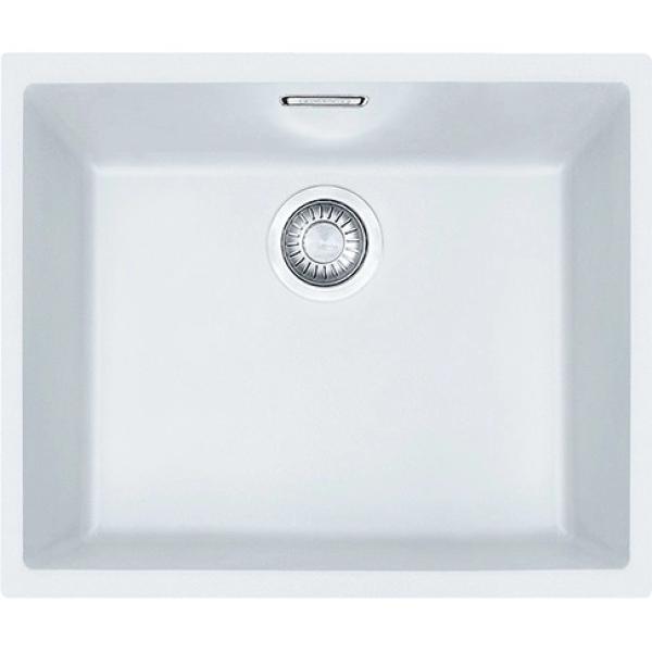 Franke Sirius 2 S2D 110.50 lavello in plastica bianco 50x41cm sottopiano 125.0252.224