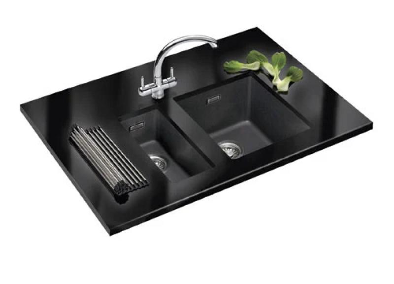 Franke Sirius 2 S2D 110.34 lavabo nero in plastica 34x41cm sottotop 125.0252.227