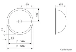 Reginox Caribbean Lavello in acciaio inossidabile a filo B30G6LLU02GDS