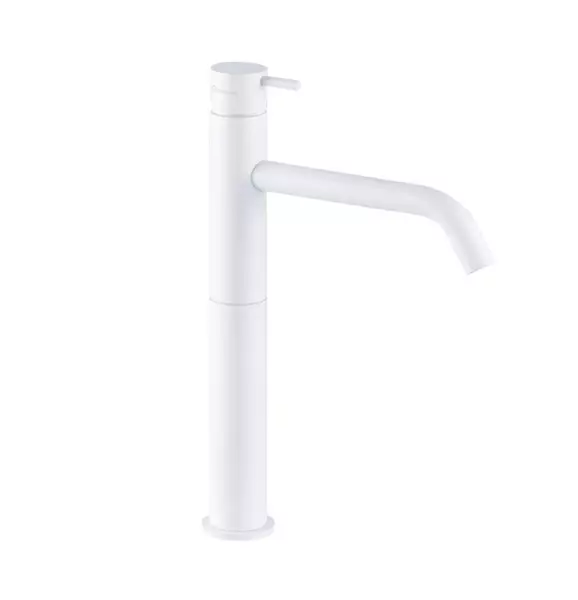 Waterevolution Flow Miscelatore per lavabo bianco opaco T115BR