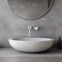 Waterevolution Flow Rubinetto per lavabo ad incasso con beccuccio da 25cm Cromo T116B01-25