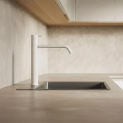 Waterevolution Flow Miscelatore da cucina bianco opaco T150BR