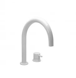 Waterevolution Flow Miscelatore per lavabo a 2 fori bianco opaco T112UBR