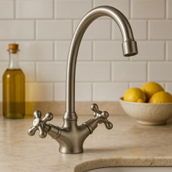 Miscelatore da cucina Nostalgico in acciaio inossidabile V1900