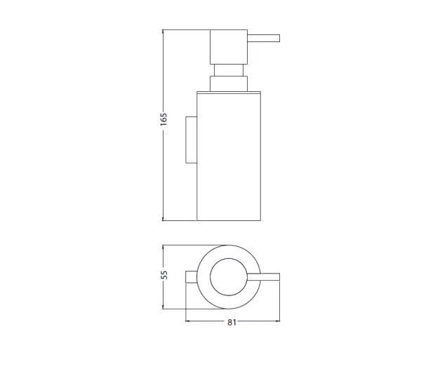 Waterevolution Deep dispenser di sapone cromato A22601