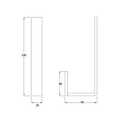 Waterevolution Deep reserve portarotolo per WC in acciaio inossidabile A232IE