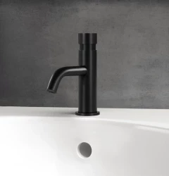 Waterevolution Flow Rubinetto fontana a chiusura automatica nero opaco T110TPPR