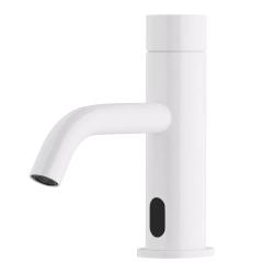 Waterevolution Flow Rubinetto elettronico per lavabo ad infrarossi a batteria bianco opaco T110EBBR
