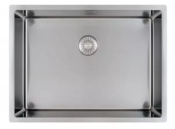 Caressi R10 55x40cm Lavello in acciaio inossidabile montaggio sottopiano a filo e sopra il piano CAPP55R10