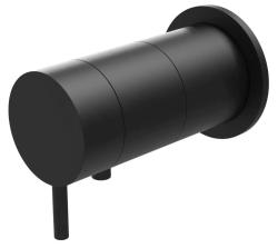 Termostato doccia da incasso Waterevolution Flow con rosetta rotonda nero opaco 1208778082 T142TBPR