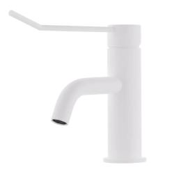 Waterevolution Flow Miscelatore per lavabo incluso tappo a clic bianco opaco T111BR