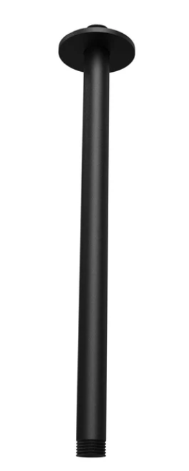 Waterevolution Flow Braccio doccia a soffitto 50cm nero opaco T164550PR - Productafbeelding
