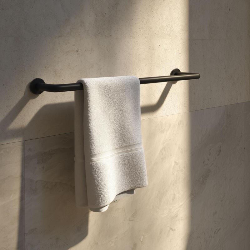 Waterevolution portasciugamani flow 35cm nero opaco A111PR