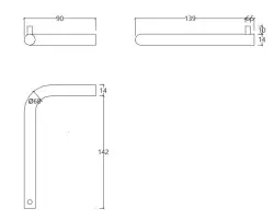 Porta rotoli di carta igienica senza coperchio Water Evolution Flow cromo A13001