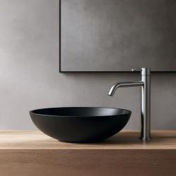 Waterevolution Flow Miscelatore per lavabo con beccuccio alto  incluso tappo a pressione completamente in acciaio inossidabile T115IE