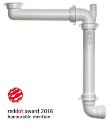 Sifone salvaspazio premiato red dot per un lavello da cucina 1208816602.