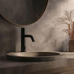Waterevolution Flow rubinetto elettronico per lavabo a infrarossi a batteria Nero opaco T110EBPR