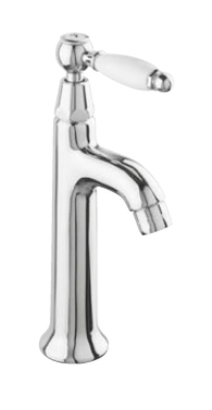 Rubinetto da lavabo classico PB con leva bianca acqua fredda con bronzo 1208853892.