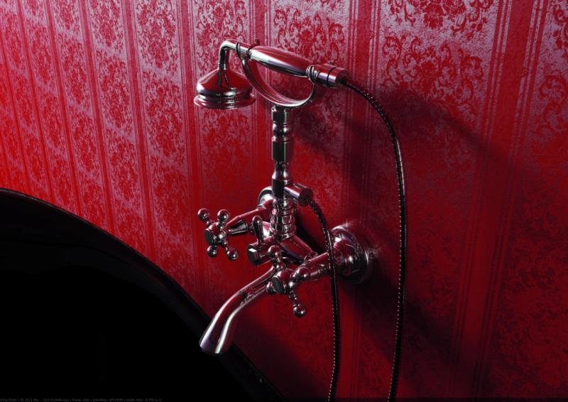 PB rubinetto classico da appoggio set rubinetteria per vasca con manopole a stella Bronzo con doccetta 1208855162