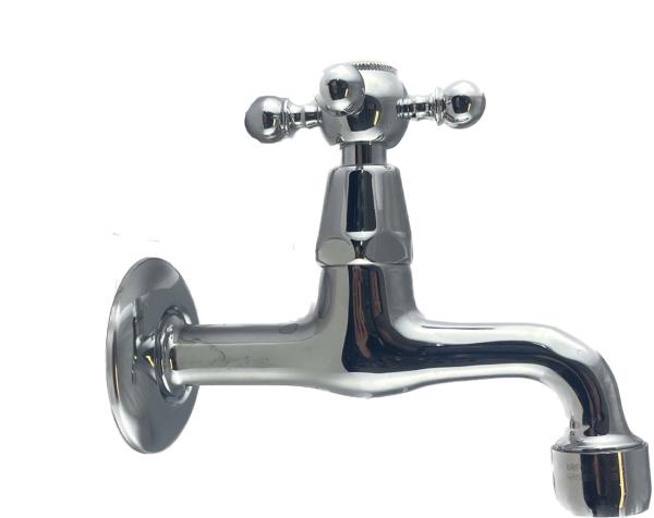 Rubinetto da parete classico PB con manopola a leva acqua fredda cromata 1208855592.