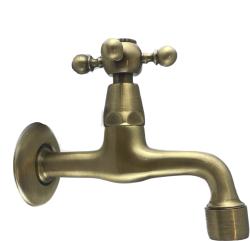 Rubinetto per fontana murale classica in bronzo con manopola in metallo per acqua fredda PB 1208855602