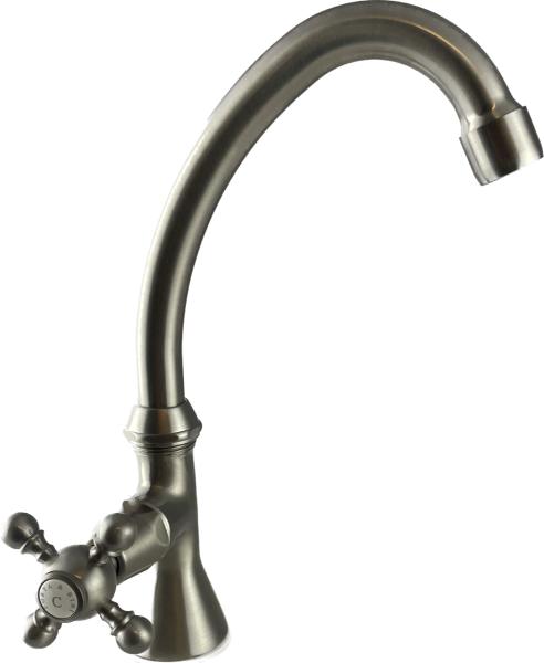 Rubinetto classico PB per lavabo con manopola resistente per acqua fredda con uscita alta in acciaio inossidabile 1208855672