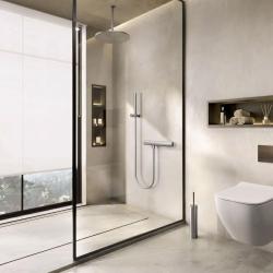 Waterevolution Flow Miscelatore termostatico per doccia con accessori doccia in acciaio inossidabile T140TIE