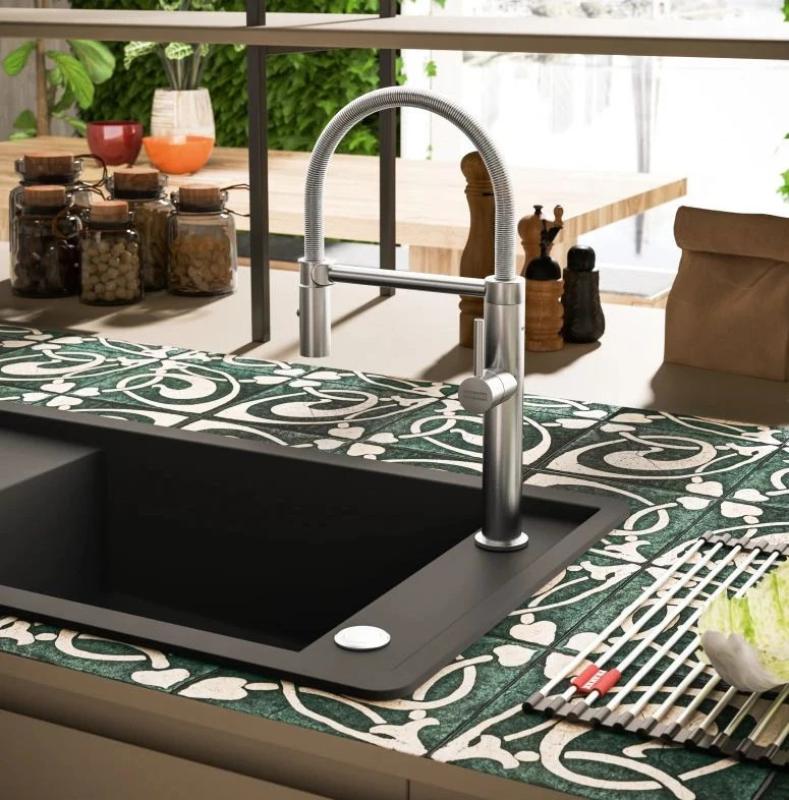 Franke Pescara Semi Pro L Miscelatore da cucina con beccuccio flessibile in acciaio inossidabile 115.0472.960