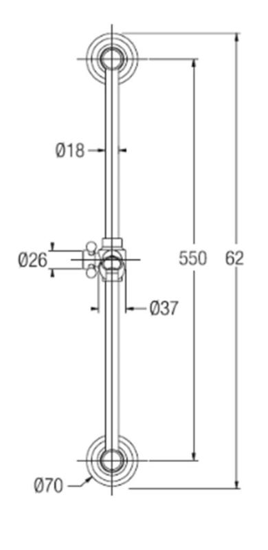 Set di barre di scorrimento classiche PB con doccetta e tubo flessibile per doccia in acciaio inossidabile 1208899112