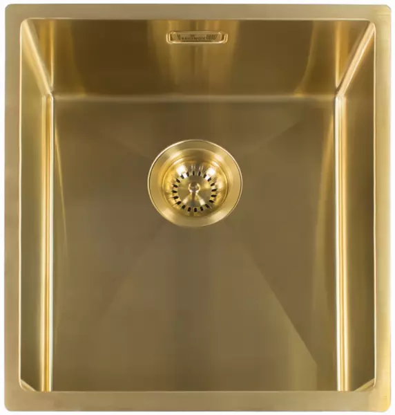 Reginox Miami 4040 OKG lavello in acciaio inox PVD Oro 40x40 L7682 R30714