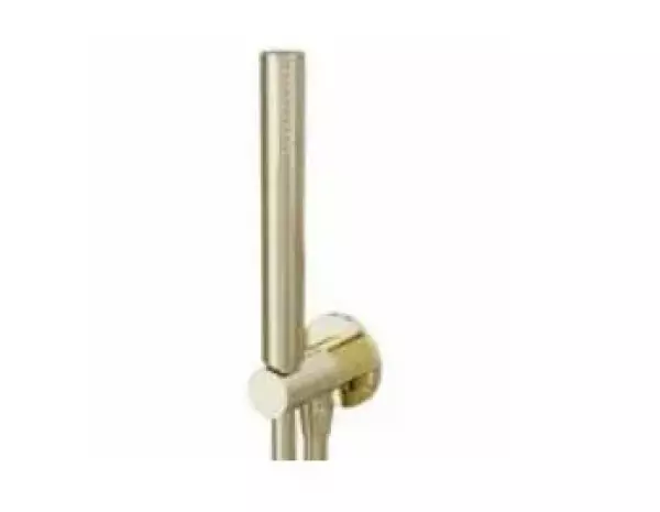 Waterevolution Flow set completo di rubinetto per vasca con collegamento a parete in ottone spazzolato T1621LE