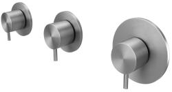 Waterevolution Flow Miscelatore termostatico ad incasso per doccia con 2 rubinetti di arresto completamente in acciaio inossidabile 1208916472