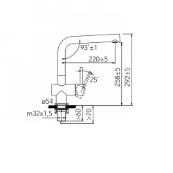 CARESSI Miscelatore monocomando da cucina completamente in acciaio inossidabile CA108I ECO 1208920626