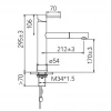 CARESSI Stainless steel eenhendel keukenmengkraan met uittrekbare kraanuitloop RVS volledig roestvrij staal CA116I U ECO 1208920632