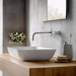 Waterevolution Flow Rubinetto lavabo da incasso in acciaio inox con bocca 21 cm T1.16BIEV2