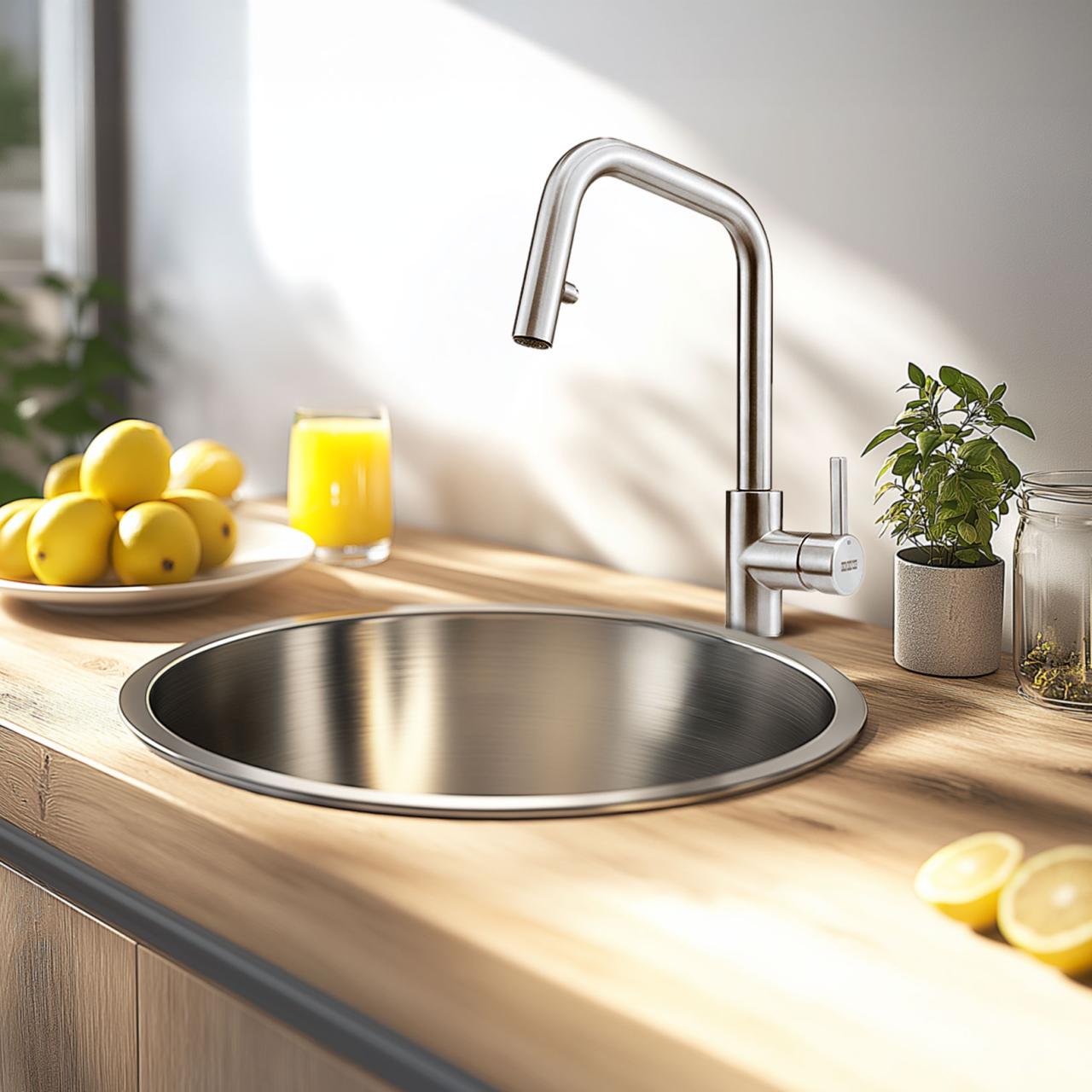 Franke Kubus Rubinetto da cucina con doccetta estraibile in acciaio inossidabile 115.0529.207 - Productafbeelding 2